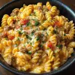 The Best Crockpot Garlic Parmesan Chicken Pasta Recipe