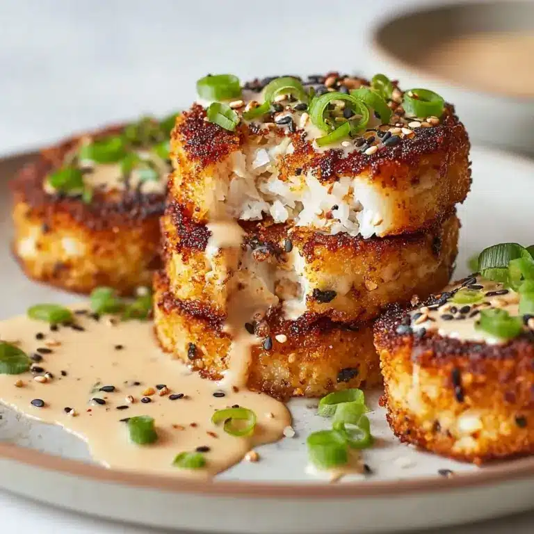 Bold Asian-Style Tuna Cakes with Spicy Mayo Recipe
