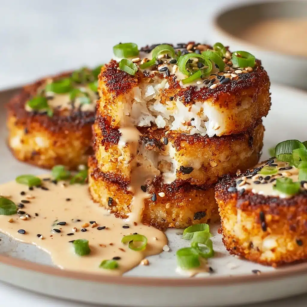 Bold Asian-Style Tuna Cakes with Spicy Mayo Recipe - Recipe Image