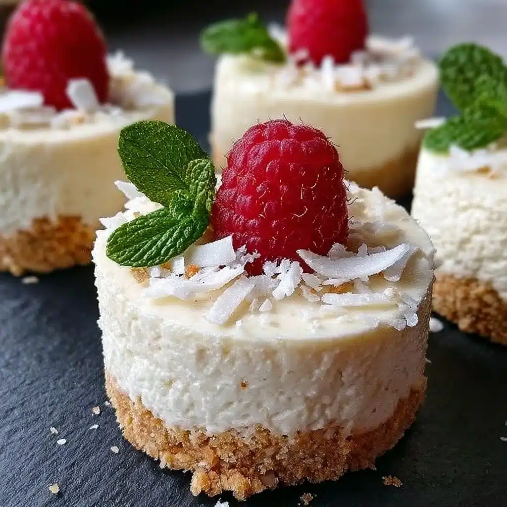 Coconut Milk Mini Cheesecakes Recipe - Recipe Image