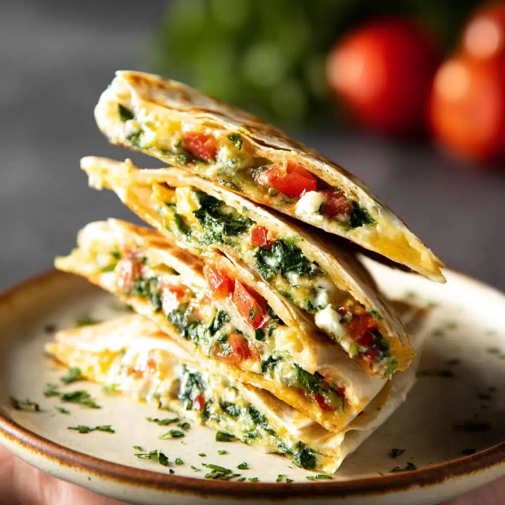 Spinach and Feta Quesadillas (Quick & Healthy) Recipe - Recipe Image