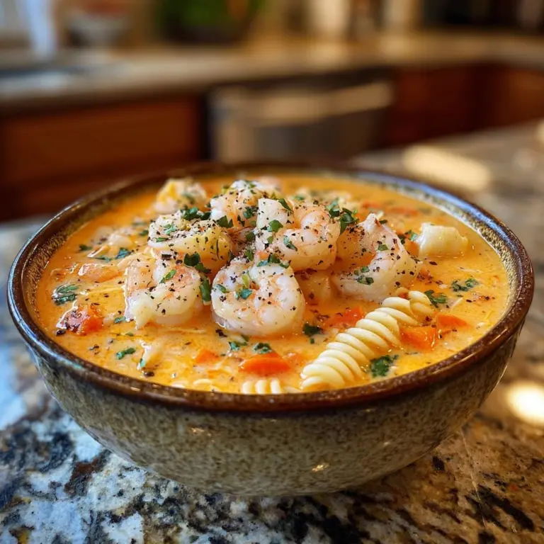 Creamy crab and shrimp seafood bisque Recipe
