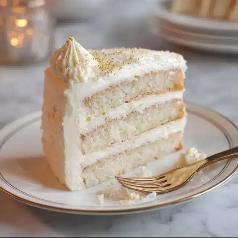 White Almond Wedding Cake Recipe
