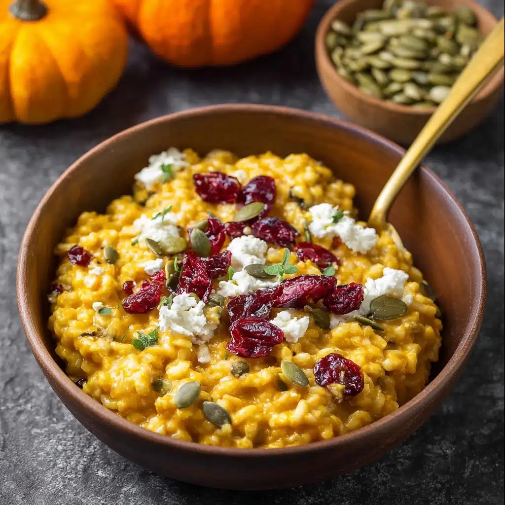 Baked Pumpkin Goat Cheese Risotto Recipe - Recipe Image