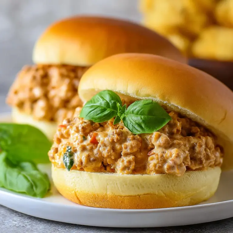 Chicken Alfredo Sloppy Joes Recipe