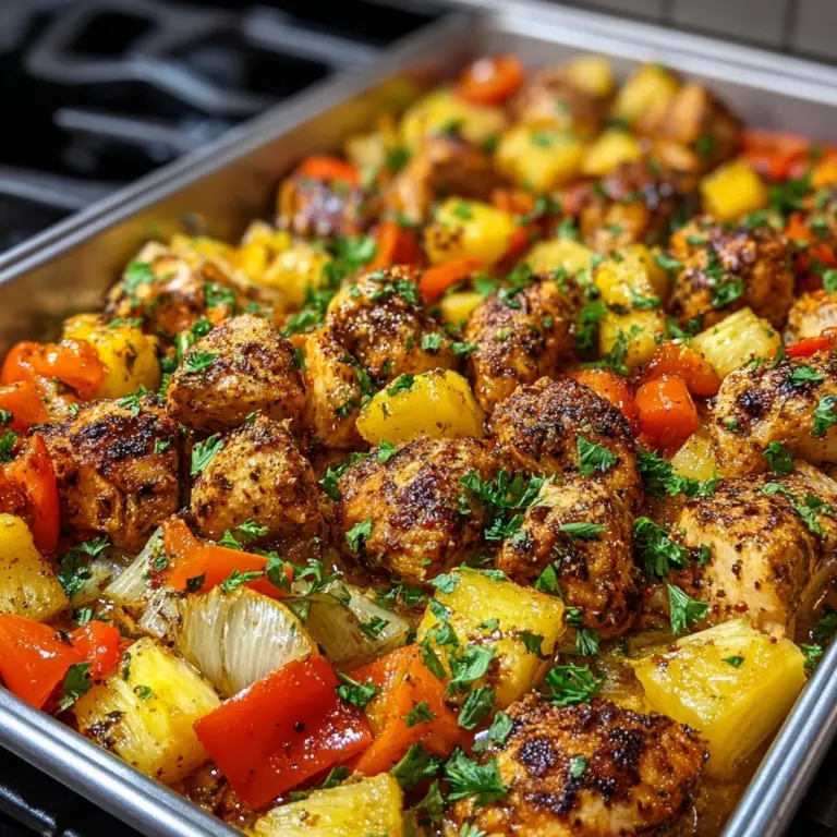 Hawaiian Chicken Sheet Pan Recipe