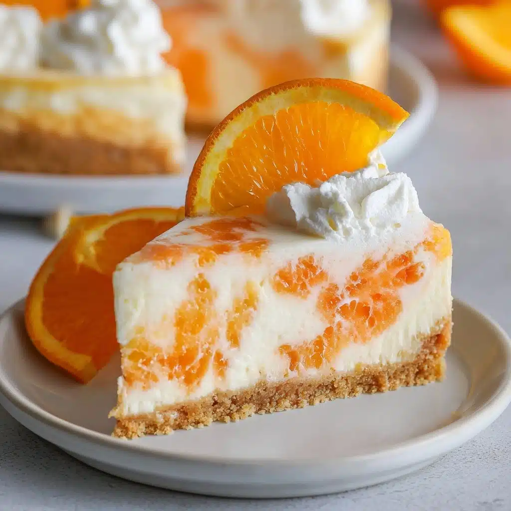 No-Bake Orange Creamsicle Cheesecake Recipe - Recipe Image