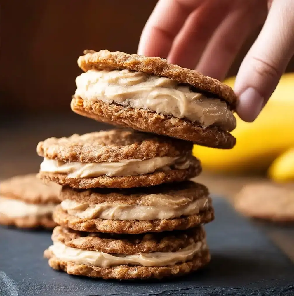 Banana Oatmeal Cream Pies Recipe
