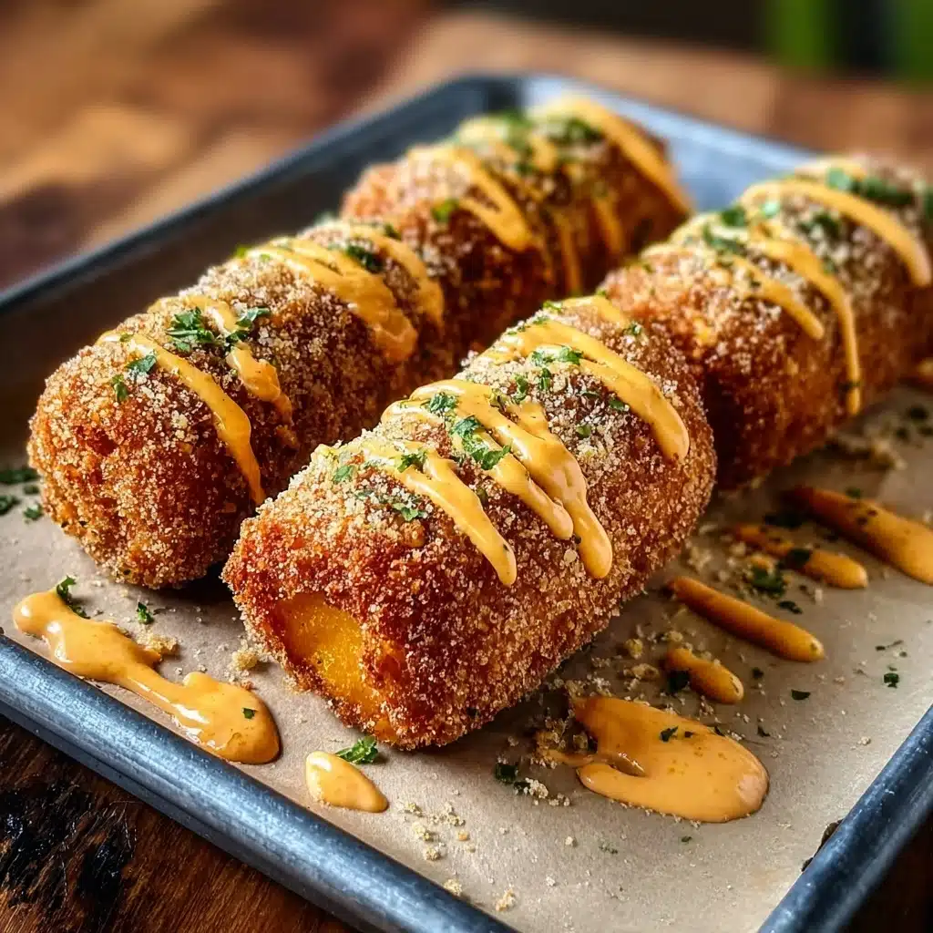 Crispy Homemade Vegetarian Corn Dogs Recipe - Recipe Image