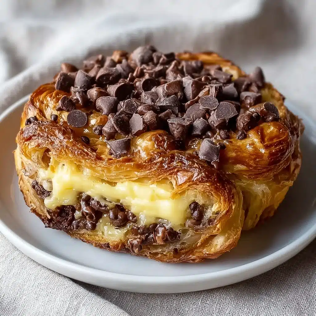 Decadent Chocolate Croissant Breakfast Bake Recipe - Recipe Image