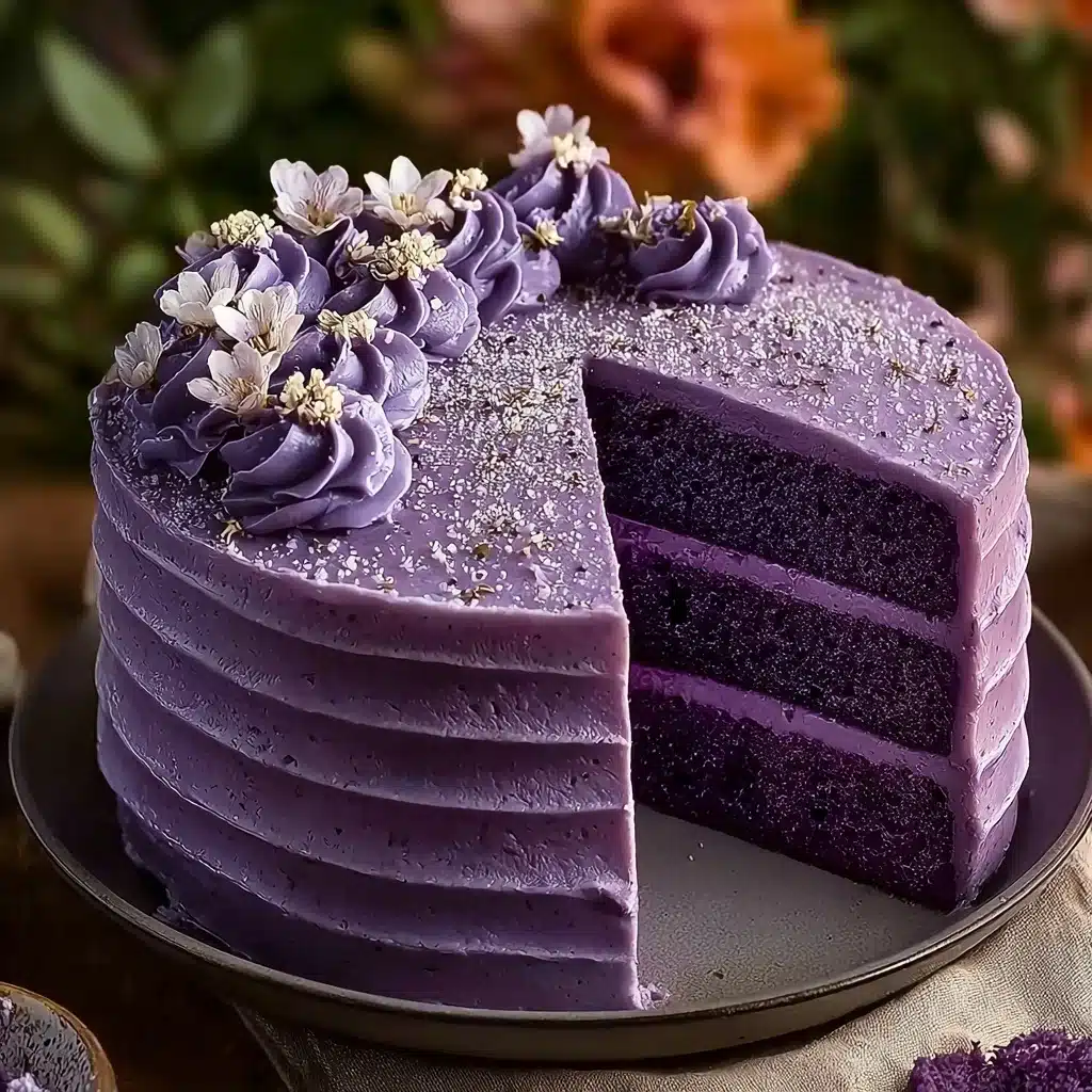 Blueberry Velvet Cake Recipe - Recipe Image