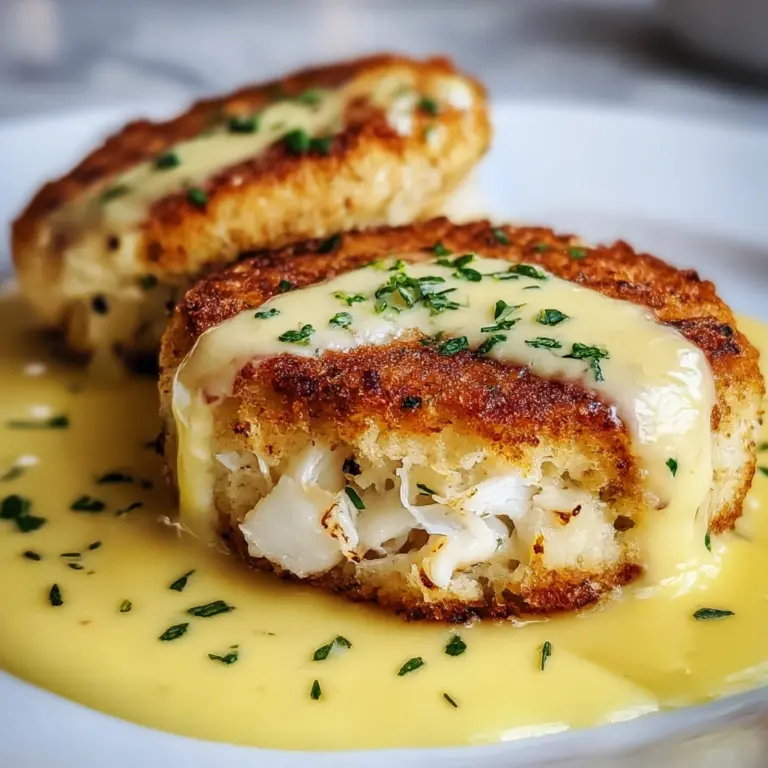 Cheddar Bay Crab Cakes with Lemon Butter Drizzle Recipe