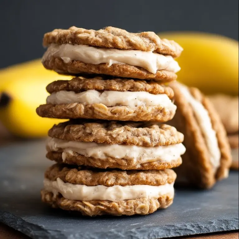 Banana Oatmeal Cream Pies Recipe