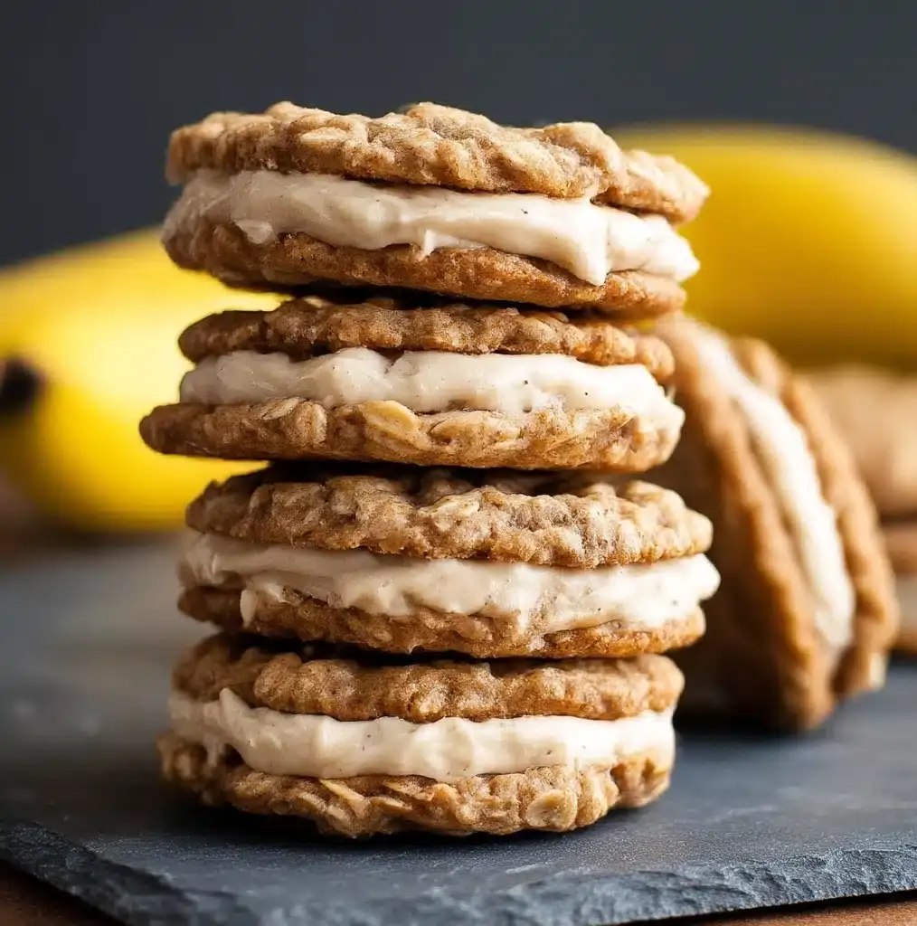 Banana Oatmeal Cream Pies Recipe