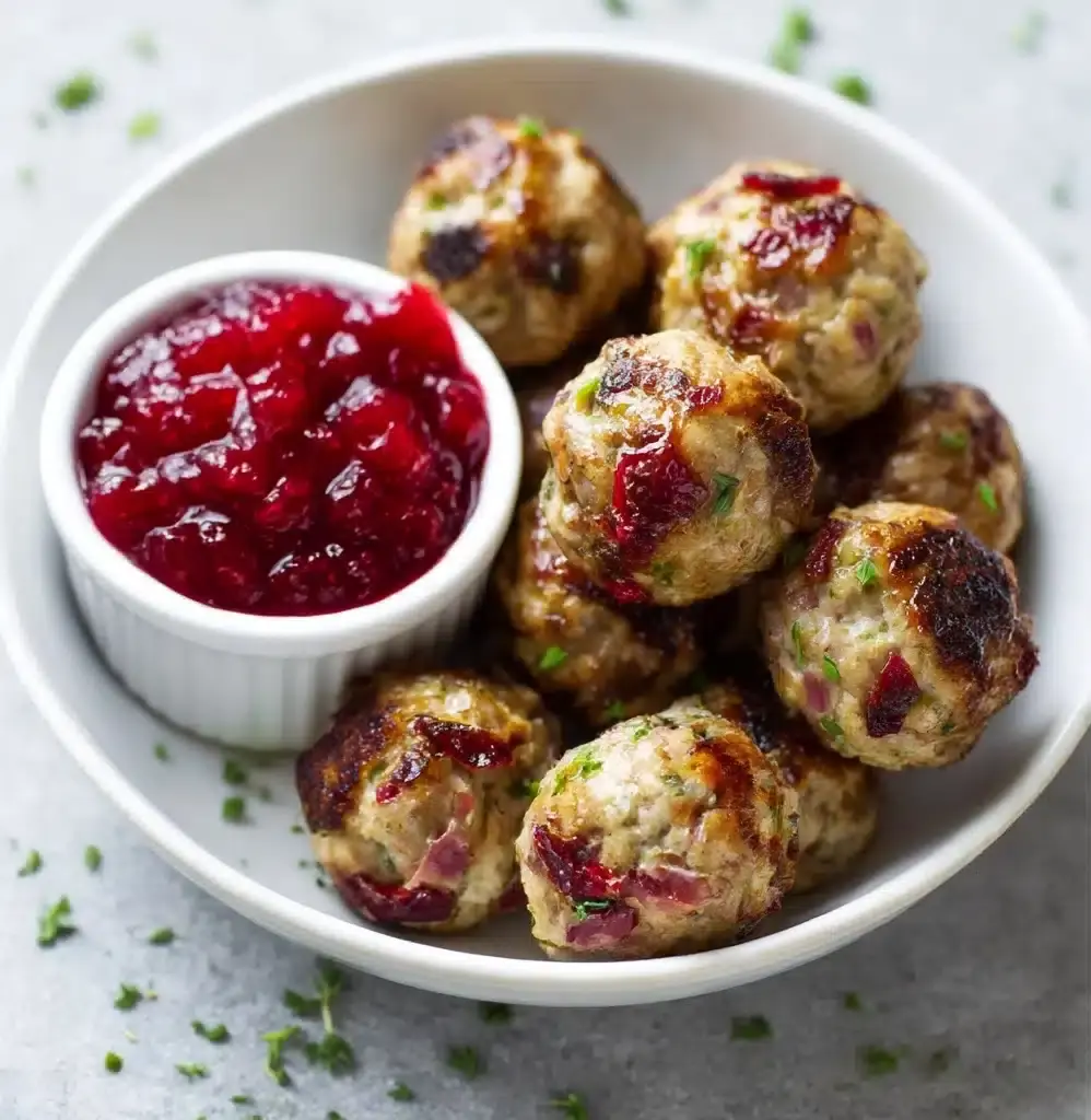 Turkey and Stuffing Meatballs Recipe