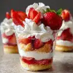 Easy Strawberry Shortcake Cups Recipe
