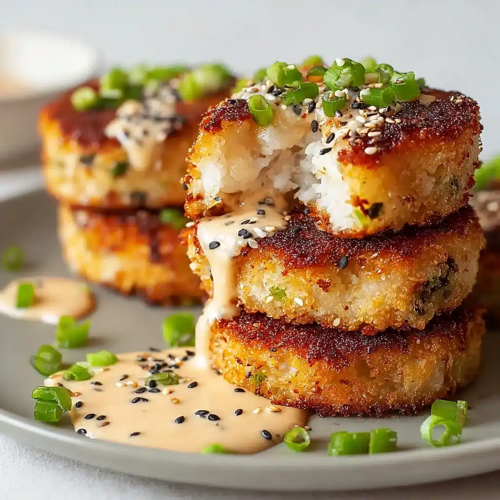 Bold Asian-Style Tuna Cakes with Spicy Mayo Recipe - Recipe Image