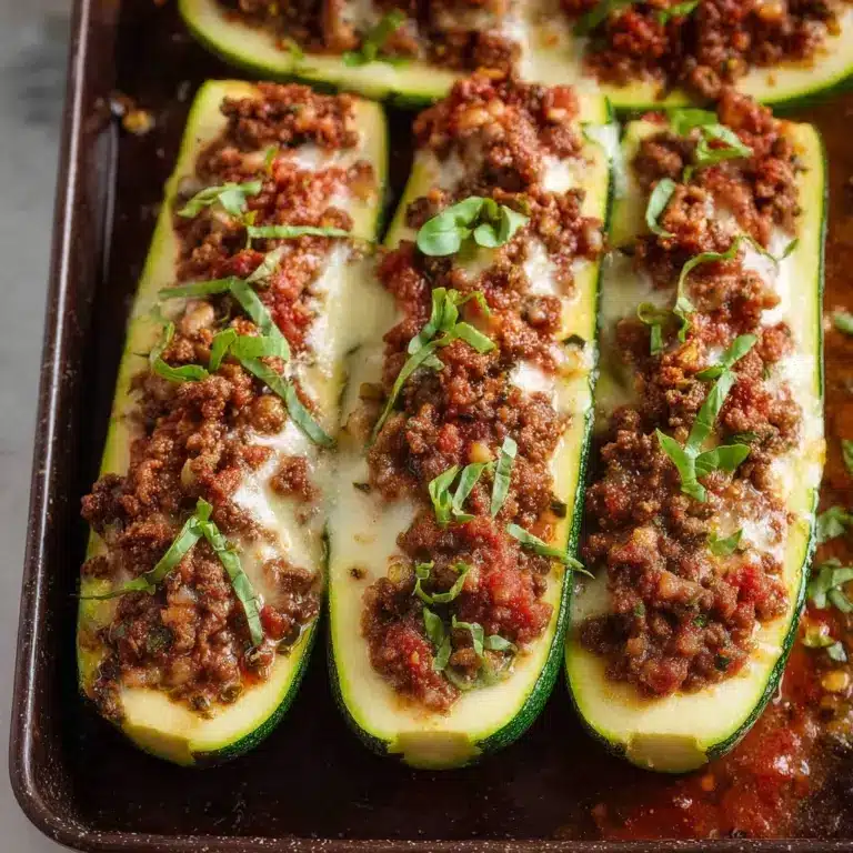 Easy Ground Beef Zucchini Boats (Healthy and Delicious) Recipe
