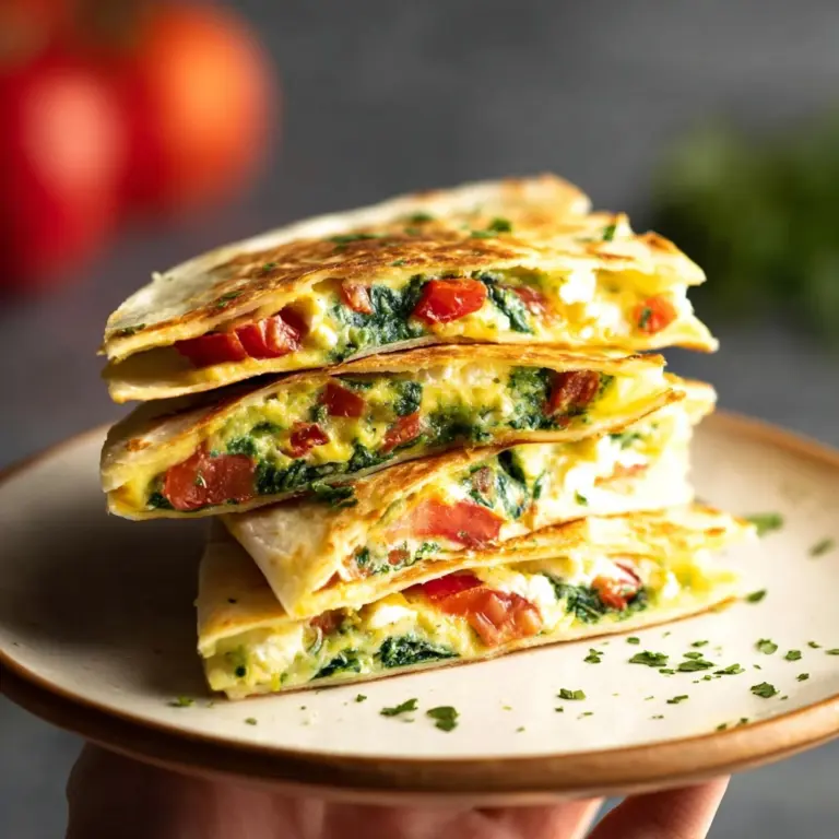 Spinach and Feta Quesadillas (Quick & Healthy) Recipe