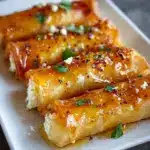 Oven Fried Feta Rolls with Chili Honey Recipe