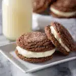 Ginger Molasses Sandwich Cookies with Eggnog Frostings Recipe