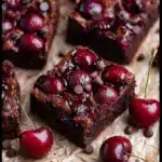Roasted Chocolate Cherry Brownies Recipe