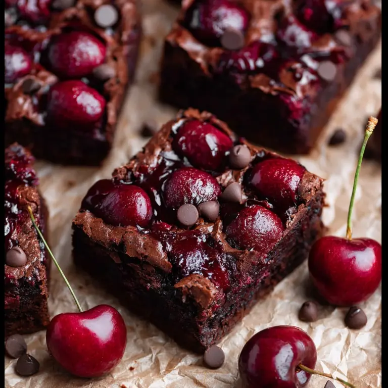 Roasted Chocolate Cherry Brownies Recipe
