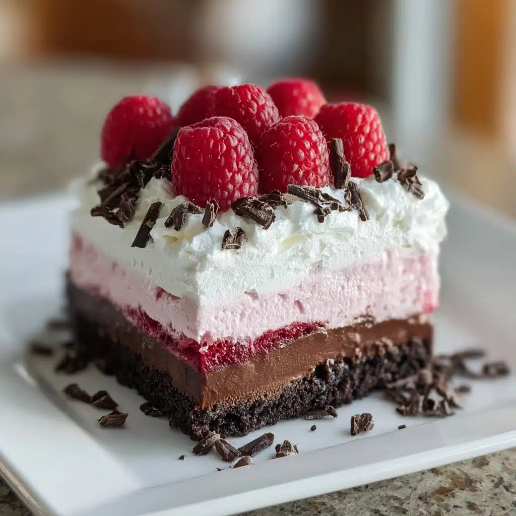 Raspberry Chocolate Lasagna Dessert Recipe - Recipe Image