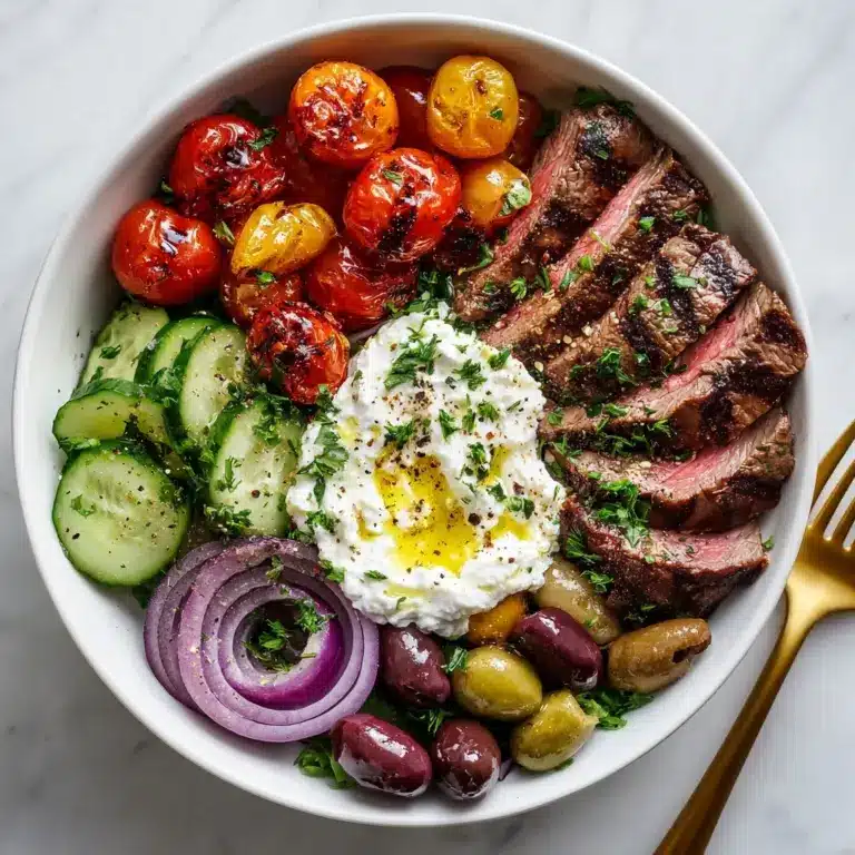 Mediterranean Steak Bowl Recipe