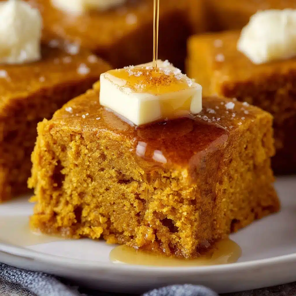 Pumpkin Cornbread with Cinnamon Honey Butter Recipe - Recipe Image