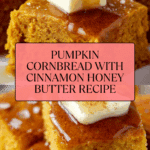 Pumpkin Cornbread with Cinnamon Honey Butter Recipe