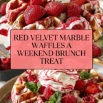 Red Velvet Marble Waffles Recipe