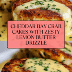 Cheddar Bay Crab Cakes with Lemon Butter Drizzle Recipe