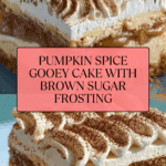 Pumpkin Spice Gooey Cake with Cream Cheese Frosting Recipe