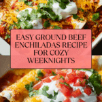 Easy Ground Beef Enchiladas Recipe