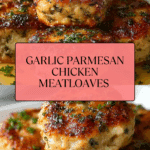 Garlic Parmesan Chicken Meatloaves Recipe