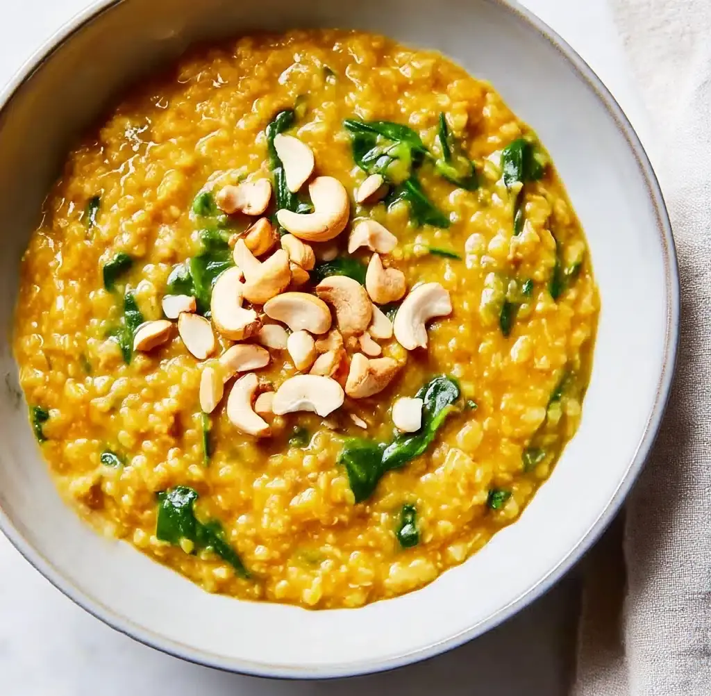 Pumpkin Lentil Curry with Spinach Recipe