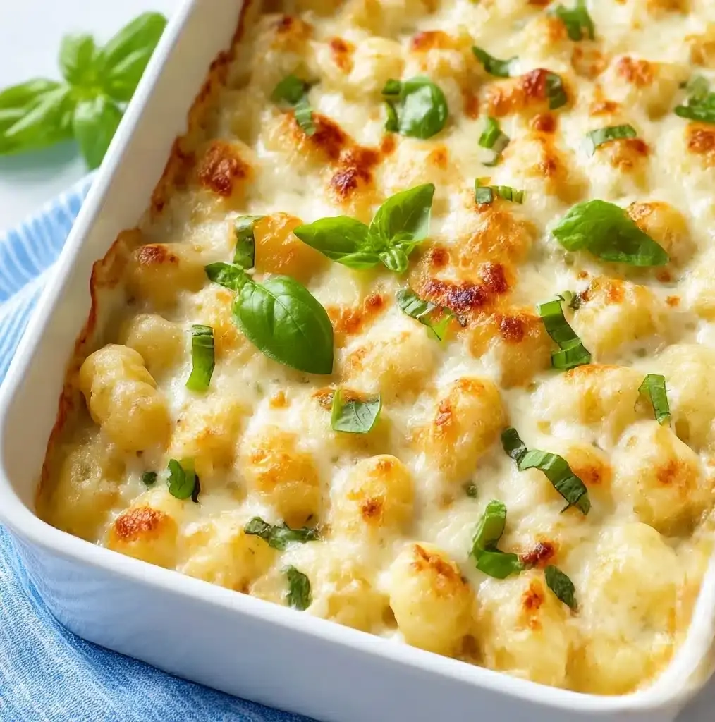 Tasty Baked Gnocchi Mac and Cheese Recipe