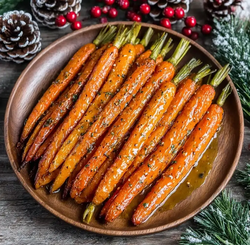Maple Mustard Roasted Carrots Recipe