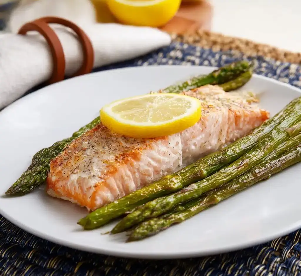 Baked Salmon with Lemon and Asparagus Recipe