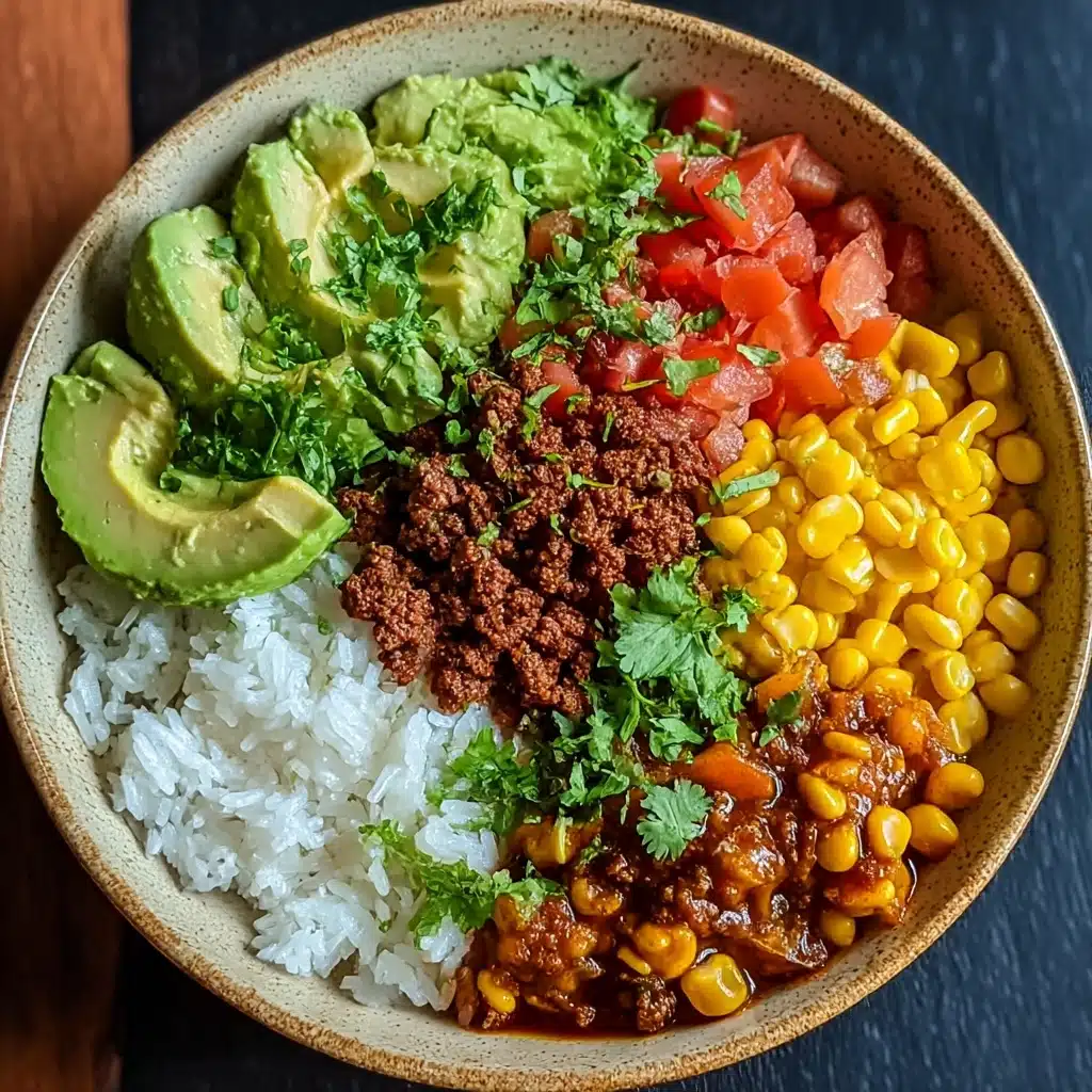 Easy Taco Rice Bowls Recipe - Recipe Image