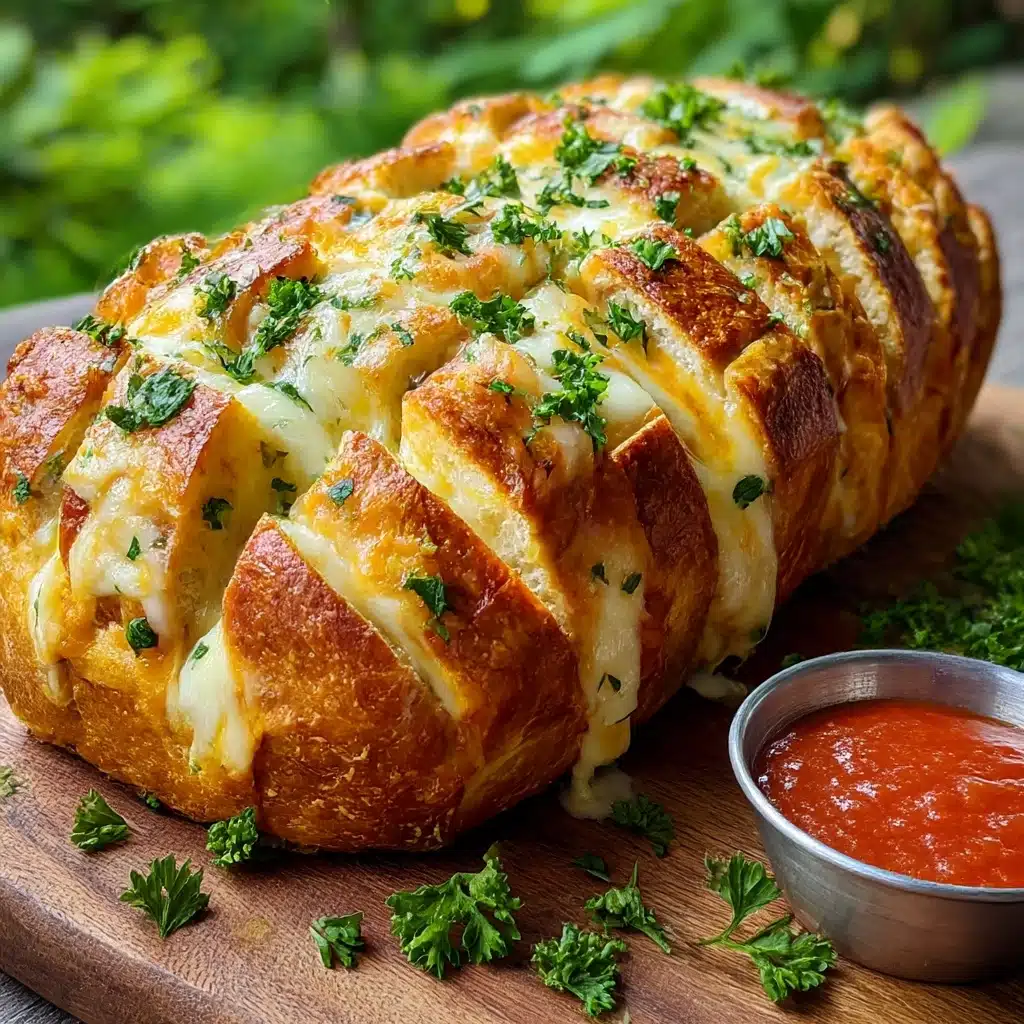 Cheesy Pull-Apart Garlic Bread Delightful Flavor Bursts Recipe - Recipe Image