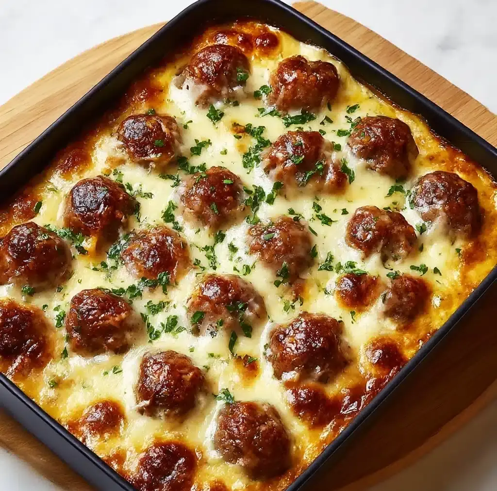 Dump-and-Bake Meatball Casserole Recipe