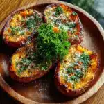 Garlic Parmesan Sweet Potato Wedges Recipe