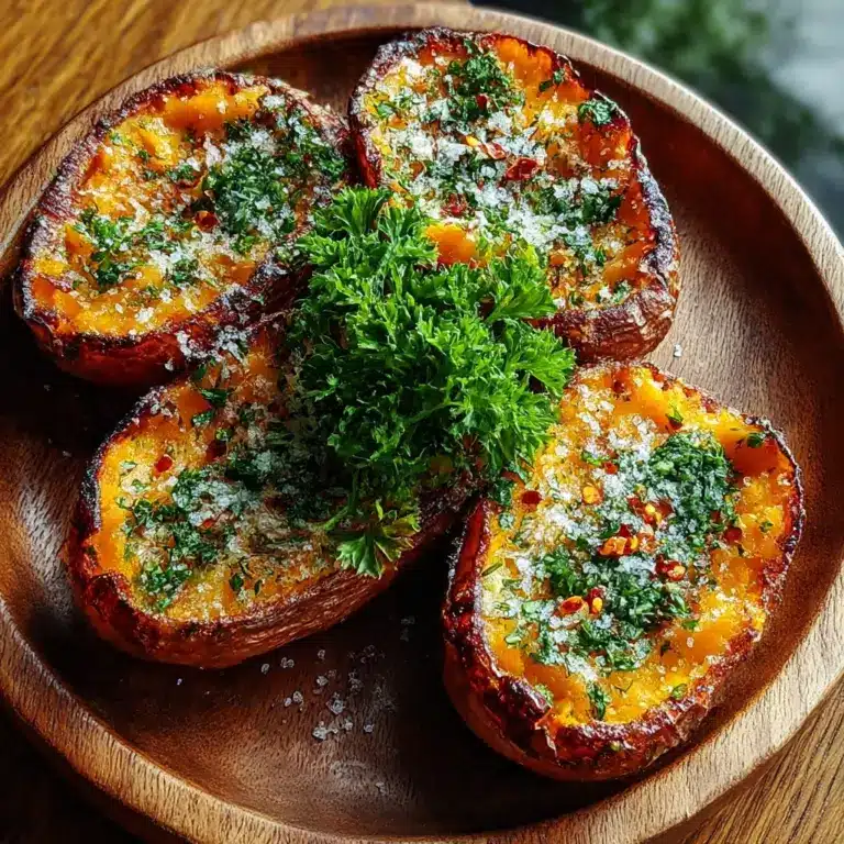 Garlic Parmesan Sweet Potato Wedges Recipe