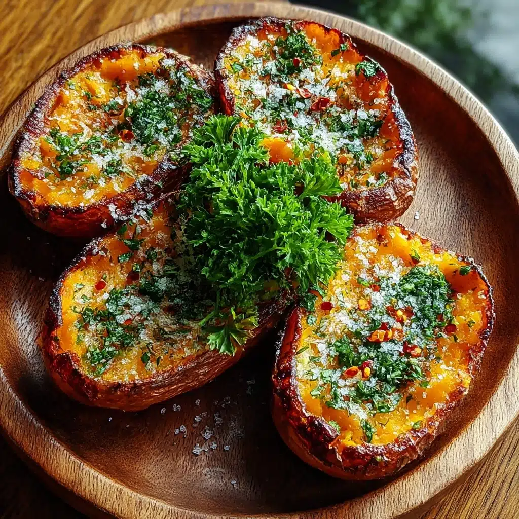 Garlic Parmesan Sweet Potato Wedges Recipe - Recipe Image