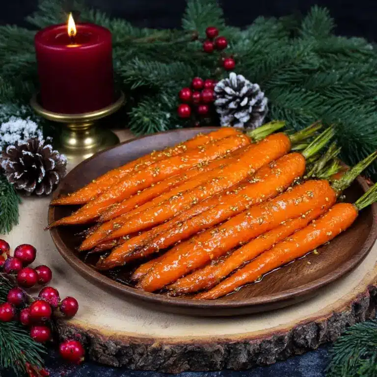Maple Mustard Roasted Carrots Recipe