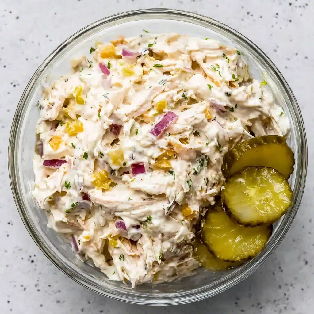 Savory Dill Pickle Chicken Salad Recipe - Recipe Image