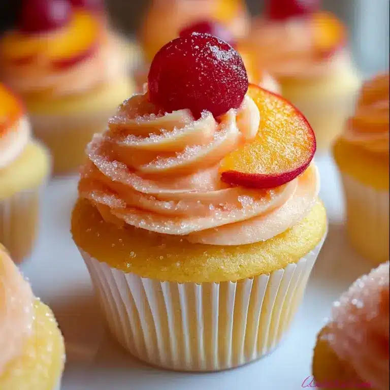 Peach Bellini Cupcakes Recipe