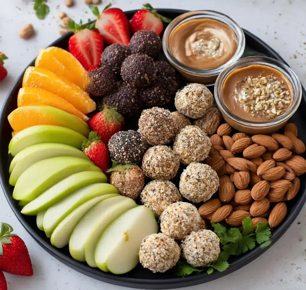 Protein ball charcuterie board Recipe